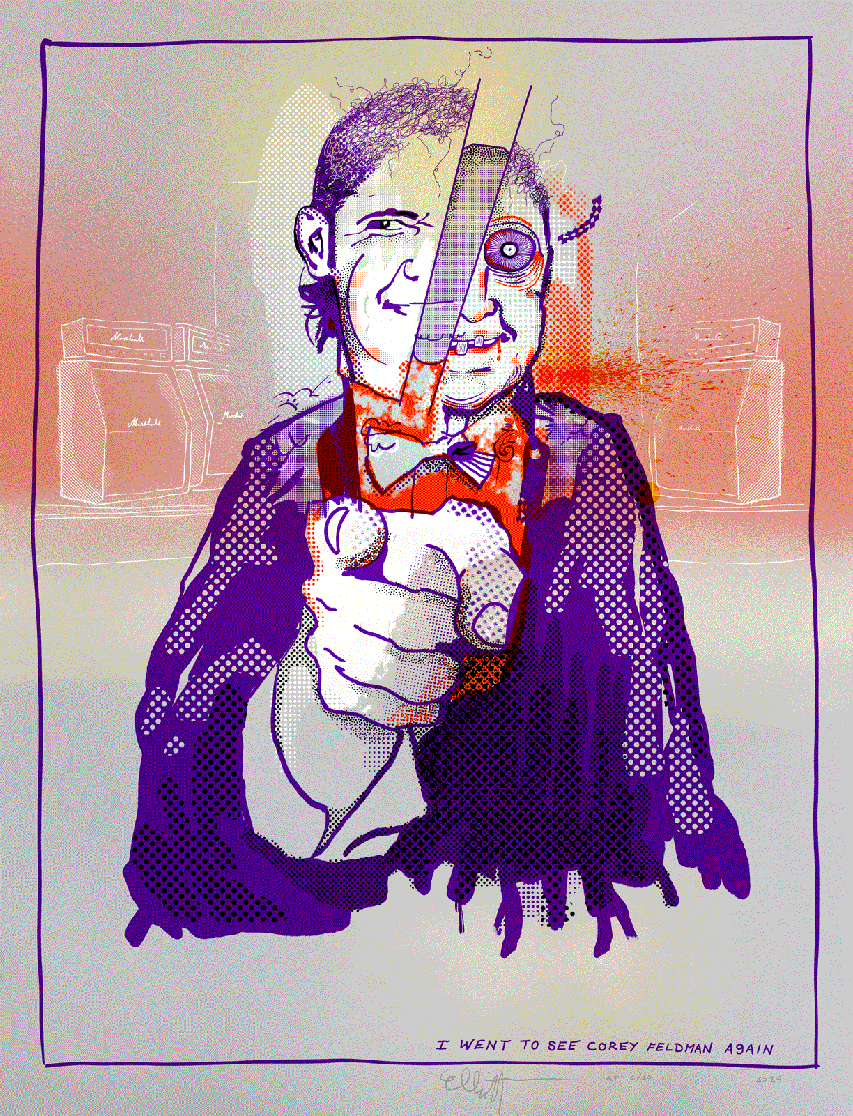 Limited Edition Portrait of Corey Feldman #1 By Elliott Earls